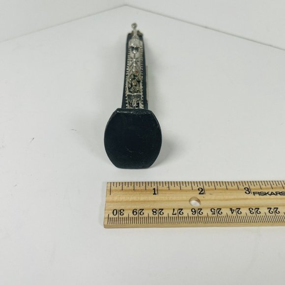 Mini Locomotive Engine Coal Train Track Iron Spike Paperweight Log Railroad Deco - Picture 9 of 10